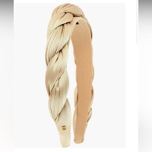 Alexandre de Paris Braided Woven Satin Headband